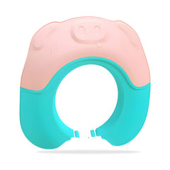 Soft Bathing Baby Shower Cap for Eye Protection and Hair Wash (Pink)