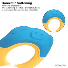 Soft Bathing Baby Shower Cap for Eye Protection and Hair Wash (Sapphire)