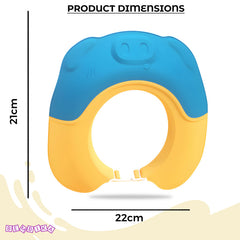Soft Bathing Baby Shower Cap for Eye Protection and Hair Wash (Sapphire)