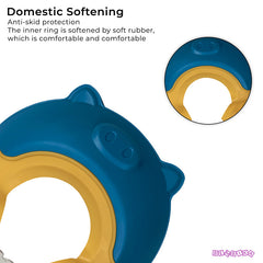 Soft Bathing Baby Shower Cap for Eye Protection and Hair Wash (Blue)