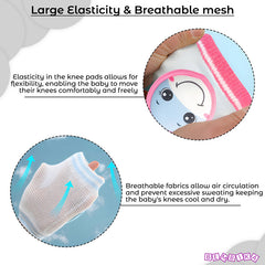 Baby Crawling Anti-Slip Knee pads (Cute Fish Pink)