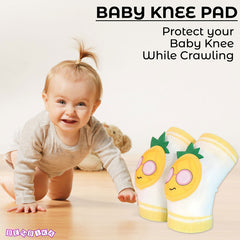 Baby Crawling Anti-Slip Knee pads (White)