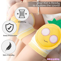 Baby Crawling Anti-Slip Knee pads (White)