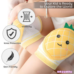 Baby Crawling Anti-Slip Knee pads (Yellow)