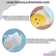 Baby Crawling Anti-Slip Knee pads (Yellow)