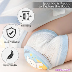 Baby Crawling Anti-Slip Knee pads (Sky)