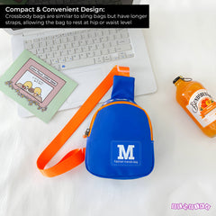 Baby Essential Adorable and Functional Baby Shoulder Bag for Kids (Navy Blue)