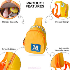 Baby Essential Adorable and Functional Baby Shoulder Bag for Kids (Yellow)
