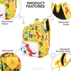 Kindergarten Cute Cartoon Kids School Bag for Boys and Girls (Yellow)