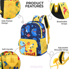 Kindergarten Cute Cartoon Kids School Bag for Boys and Girls (Space Blue)