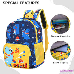Kindergarten Cute Cartoon Kids School Bag for Boys and Girls (Space Blue)