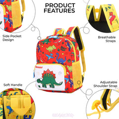 Kindergarten Cute Cartoon Kids School Bag for Boys and Girls (Red)