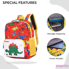 Kindergarten Cute Cartoon Kids School Bag for Boys and Girls (Red)
