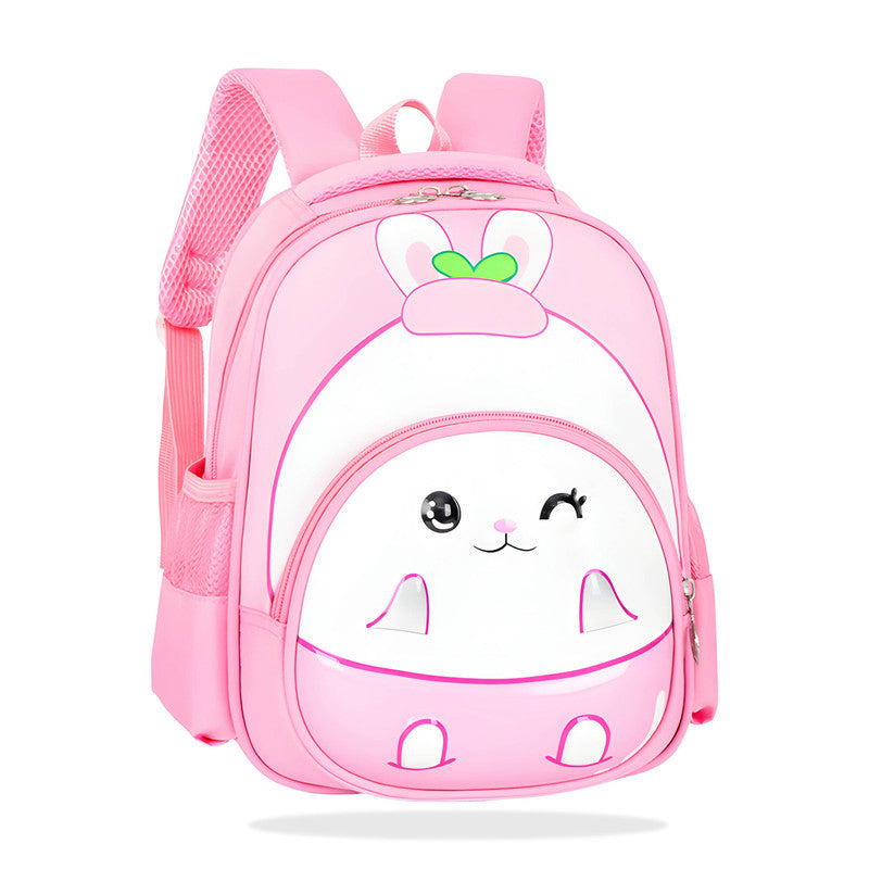 Kindergarten Cute Cartoon Kids School Bag for Boys and Girls (Rabbit Pink)
