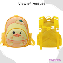 Kindergarten Cute Cartoon Kids School Bag for Boys and Girls (Yellow)