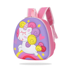Kindergarten Cute Cartoon Kids School Bag for Boys and Girls (Lavendar)