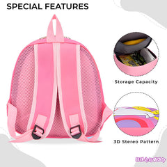 Kindergarten Cute Cartoon Kids School Bag for Boys and Girls (Pink)