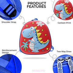 Kindergarten Cute Cartoon Kids School Bag for Boys and Girls (Red)