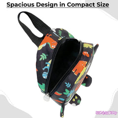 Kindergarten Cute Cartoon Kids School Bag for Boys and Girls (Black)