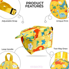 Kindergarten Cute Cartoon Kids School Bag for Boys and Girls (Yellow)