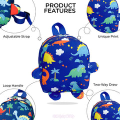 Kindergarten Cute Cartoon Kids School Bag for Boys and Girls (Blue)