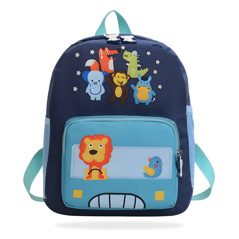 Kindergarten Cute Cartoon Kids School Bag for Boys and Girls (Sky blue)