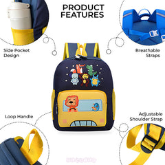 Kindergarten Cute Cartoon Kids School Bag for Boys and Girls (Yellow)