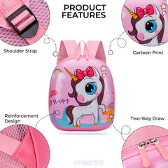 Kindergarten Cute Cartoon Kids School Bag for Boys and Girls (Pink)