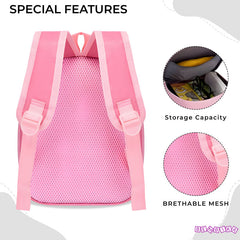 Kindergarten Cute Cartoon Kids School Bag for Boys and Girls (Pink)