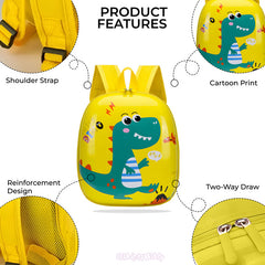 Kindergarten Cute Cartoon Kids School Bag for Boys and Girls (Yellow)
