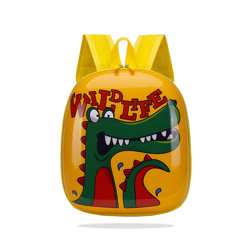 Kindergarten Cute Cartoon Kids School Bag for Boys and Girls (Mustard)
