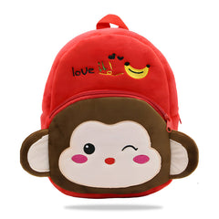 Kindergarten Cute Cartoon Kids School Bag for Boys and Girls (Red)
