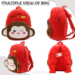Kindergarten Cute Cartoon Kids School Bag for Boys and Girls (Red)