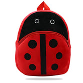 Kindergarten Cute Cartoon Kids School Bag for Boys and Girls (Fabric Bee Red)