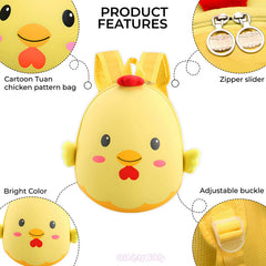 Kindergarten Cute Cartoon Kids School Bag for Boys and Girls (Yellow)