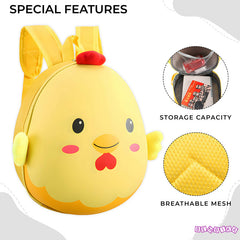 Kindergarten Cute Cartoon Kids School Bag for Boys and Girls (Yellow)