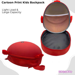 Kindergarten Cute Cartoon Kids School Bag for Boys and Girls (Red)