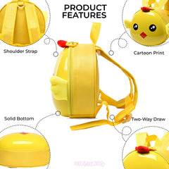 Kindergarten Cute Cartoon Kids School Bag for Boys and Girls (Yellow)