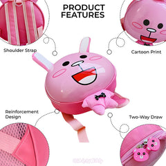 Kindergarten Cute Cartoon Kids School Bag for Boys and Girls (Pink)