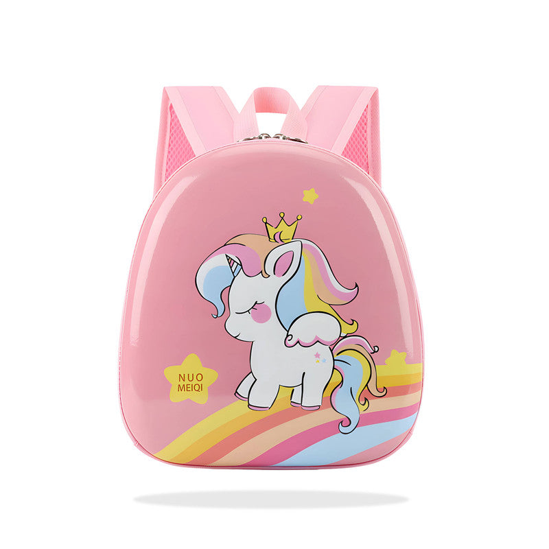 Kindergarten Cute Cartoon Kids School Bag for Boys and Girls (Light Pink)