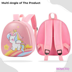 Kindergarten Cute Cartoon Kids School Bag for Boys and Girls (Light Pink)