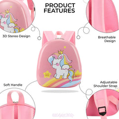 Kindergarten Cute Cartoon Kids School Bag for Boys and Girls (Light Pink)