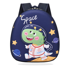 Kindergarten Cute Cartoon Kids School Bag for Boys and Girls (Astro Dino Black)