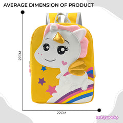 Kindergarten Cute Cartoon Kids School Bag for Boys and Girls (Yellow)