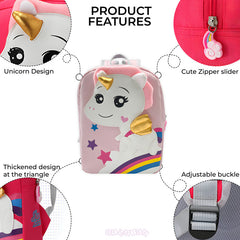 Kindergarten Cute Cartoon Kids School Bag for Boys and Girls (Mauve)