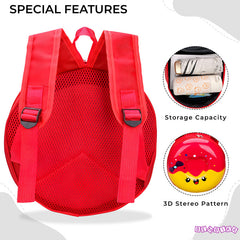 Kindergarten Cute Cartoon Kids School Bag for Boys and Girls (Red)