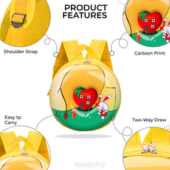 Kindergarten Cute Cartoon Kids School Bag for Boys and Girls (Yellow)