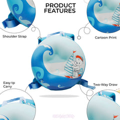 Kindergarten Cute Cartoon Kids School Bag for Boys and Girls (Blue)