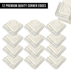 Baby Safety Corner Guards Furniture Edges (L Smiley Shaped 12 Pcs)