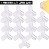 Baby Safety Corner Guards Furniture Edges (T Shaped 16 Pcs)